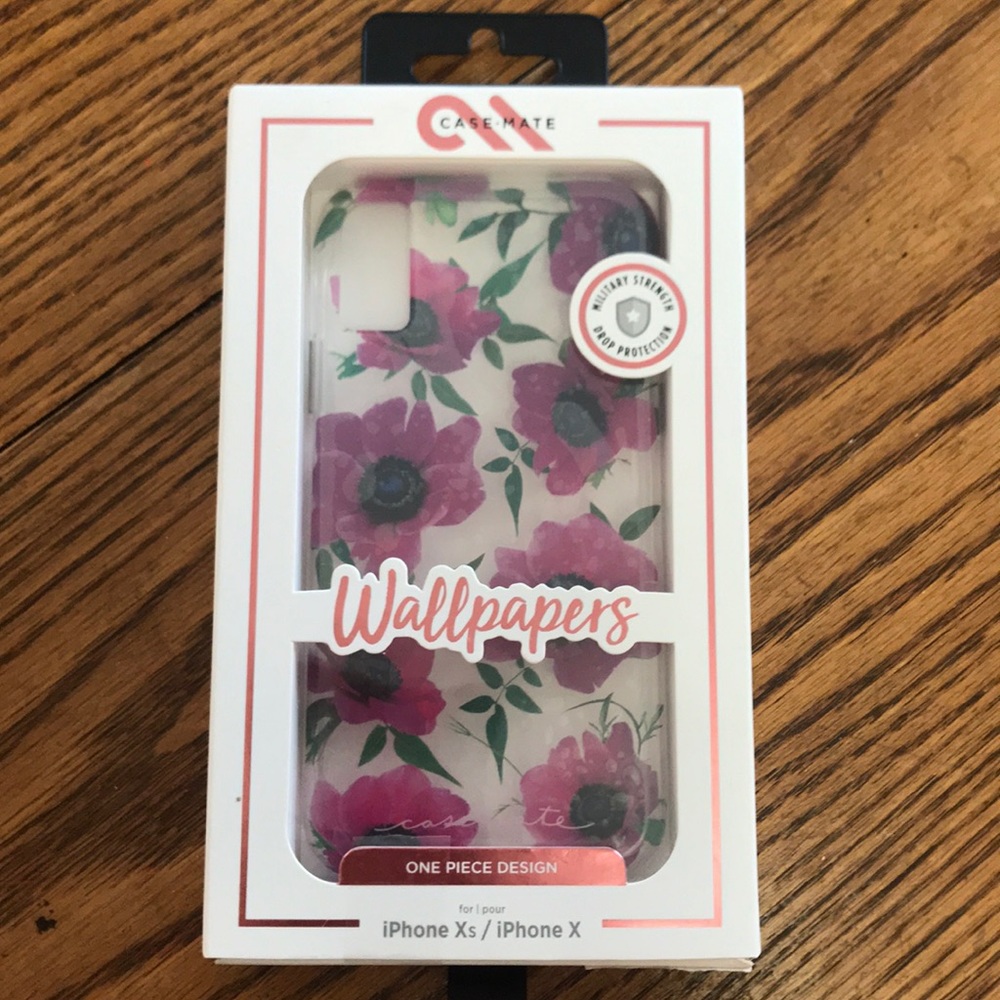 Case-mate iPhone XS iPhone X flowers case